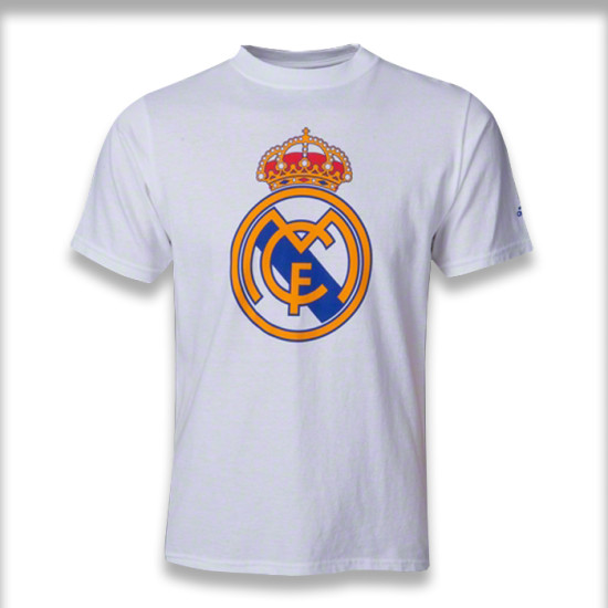 Round Neck Real Madrid Logo T-Shirt Round Neck Real Madrid Logo T-Shirt